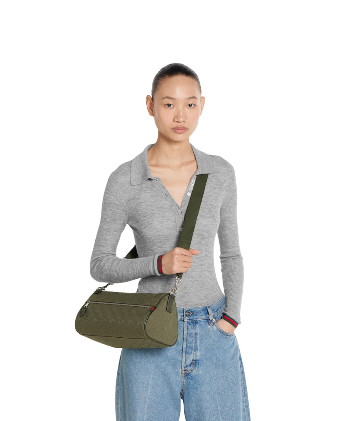 Sac cylindrique en toile GG petit format