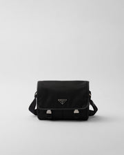 Sac porté épaule en Re-Nylon et cuir Saffiano