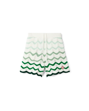 Wavy Gradient Crochet Shorts